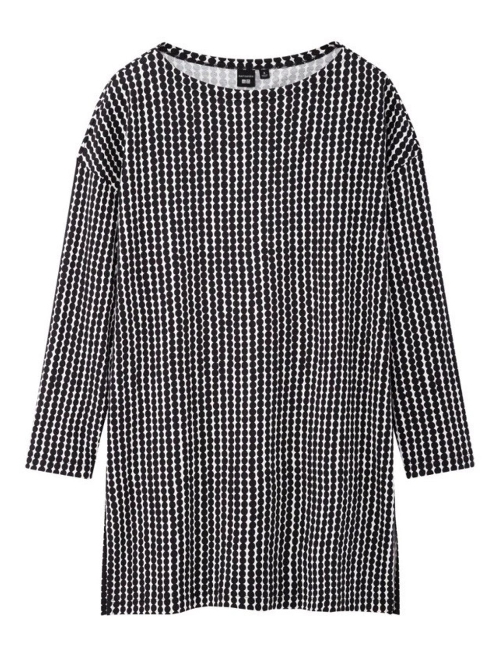 Marimekko x Uniqlo Black White Polka Dot Tunic Size Small S Top Pullover